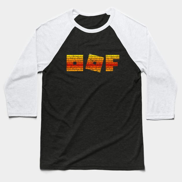 Roblox logo game - Oof (single line - vintage retro sunset) | gamer Baseball T-Shirt by Vane22april